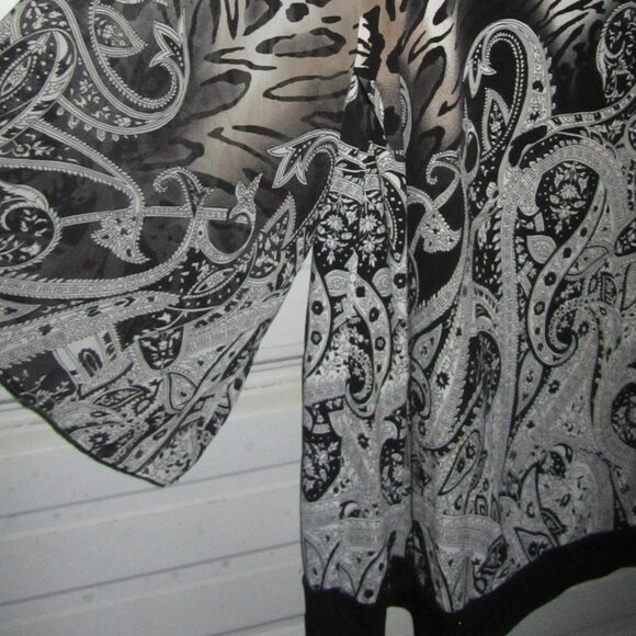 2X Plus Size Style & Co Dressy womens Tunic Blouse Paisley Print Work shirt - Picture 4 of 6